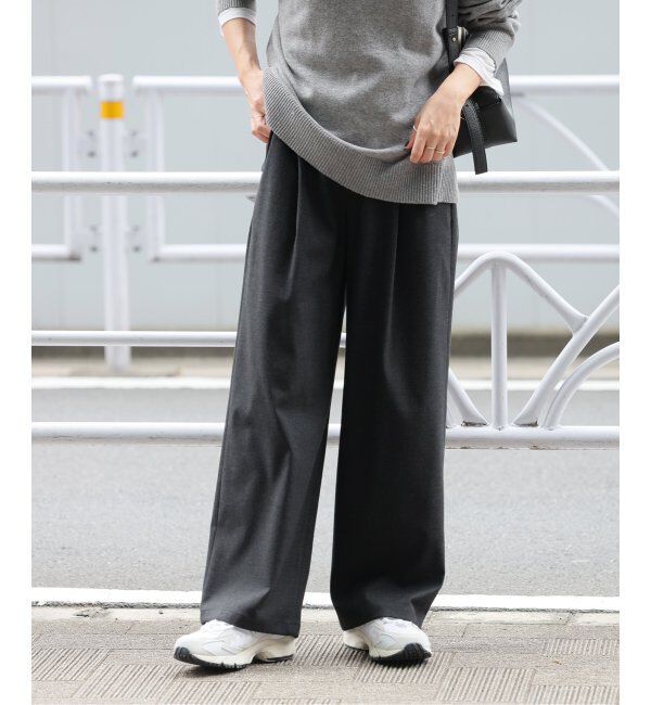 JOURNAL STANDARD relume「ストレッチブラッシュタックパンツ」|スラックス|グレー