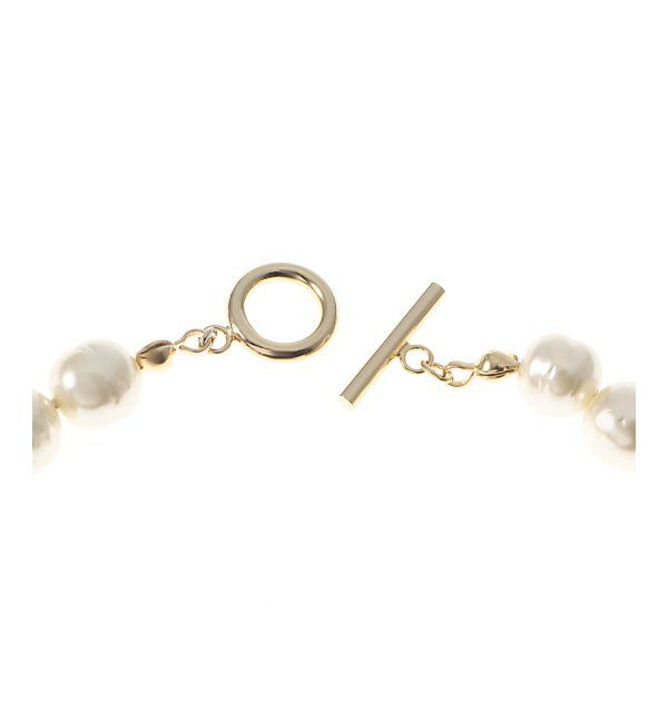 JOURNAL STANDARD relume「《追加》RELUME 大粒ガラスパールネックレス40CM」|ネックレス|