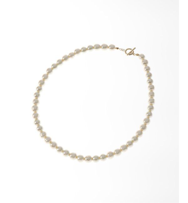 JOURNAL STANDARD relume「《追加》RELUME 大粒ガラスパールネックレス40CM」|ネックレス|