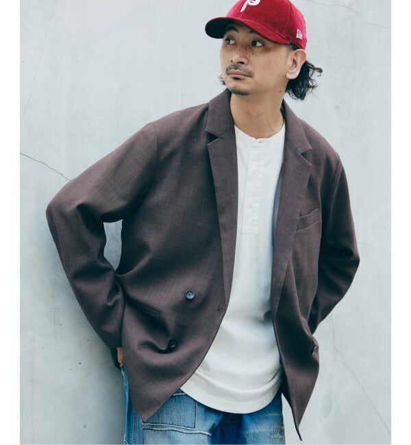 JOURNAL STANDARD relume「バスケット &rdquo;ウォッシャブル&rdquo; ダブルブレスト ジャケット」|その他|ブラウン