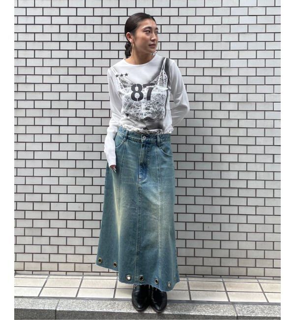 Oriens JOURNAL STANDARD「アイレットデニムスカート」|スカート|