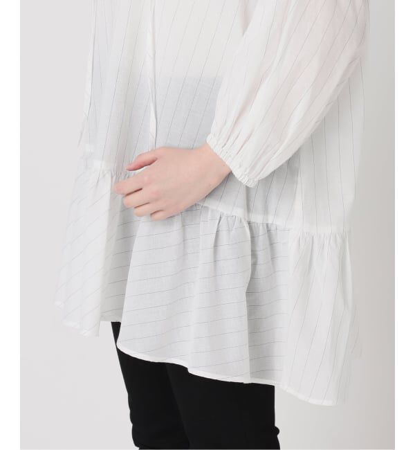 JOURNAL STANDARD「ピンストライプボイルAラインチュニックブラウス」|シャツ・ブラウス|