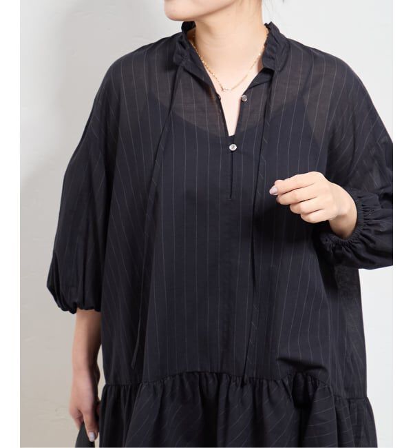 JOURNAL STANDARD「ピンストライプボイルAラインチュニックブラウス」|シャツ・ブラウス|