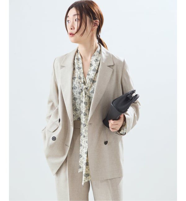 journal standard L'essage「《セットアップ可》アイアスダブルブレステッドジャケット」|テーラードジャケット|