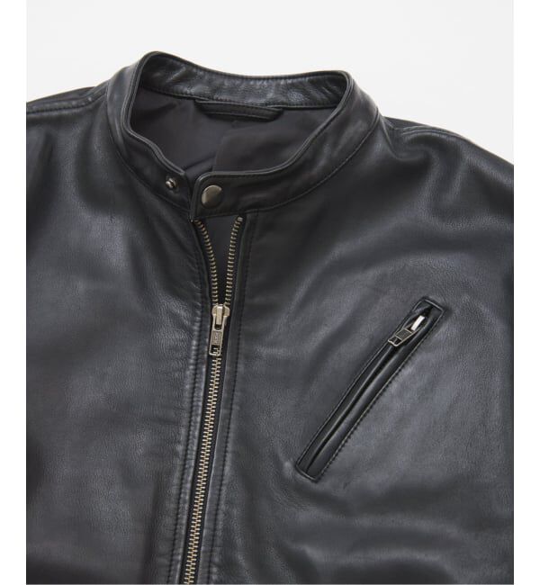 JOURNAL STANDARD「ウォッシュ シープ レザー シングル ライダース」|ライダースジャケット|