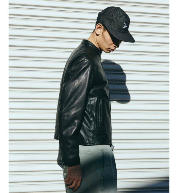 JOURNAL STANDARD「ウォッシュ シープ レザー シングル ライダース」|ライダースジャケット|