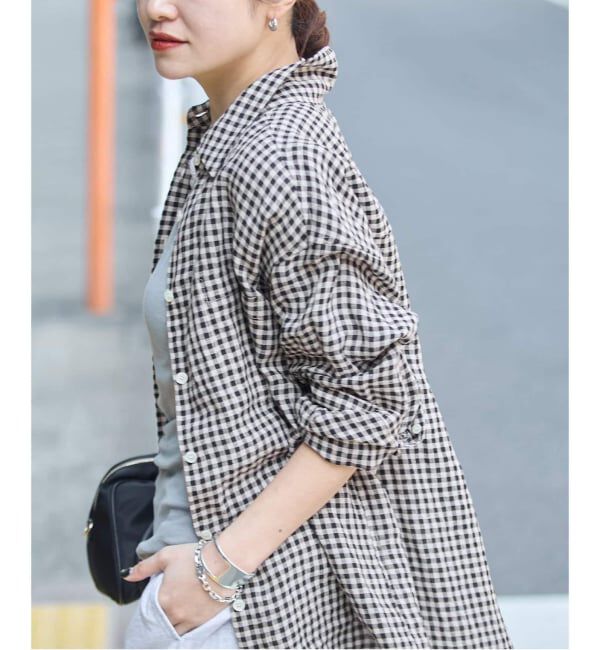 JOURNAL STANDARD「《追加2》ゼフィールリネン2WAYシャツ」|シャツ・ブラウス|