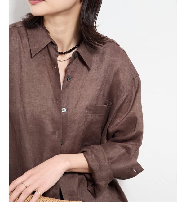 JOURNAL STANDARD「《追加2》ゼフィールリネン2WAYシャツ」|シャツ・ブラウス|