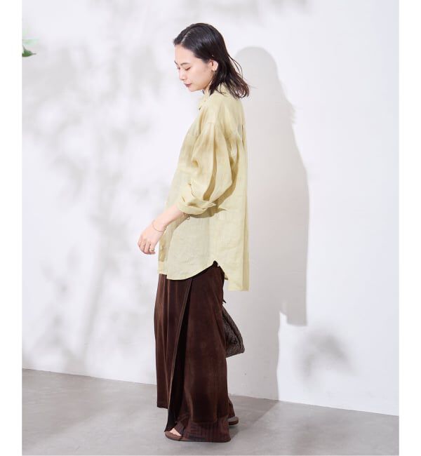 JOURNAL STANDARD「《追加2》ゼフィールリネン2WAYシャツ」|シャツ・ブラウス|