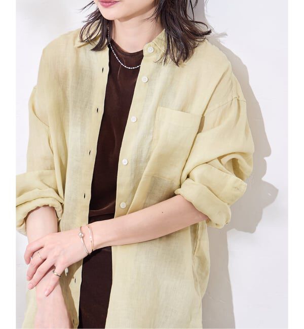 JOURNAL STANDARD「《追加2》ゼフィールリネン2WAYシャツ」|シャツ・ブラウス|