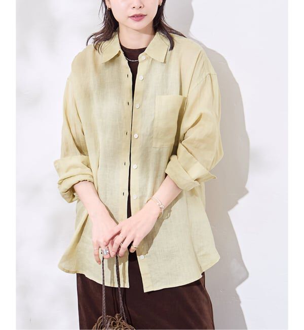 JOURNAL STANDARD「《追加2》ゼフィールリネン2WAYシャツ」|シャツ・ブラウス|