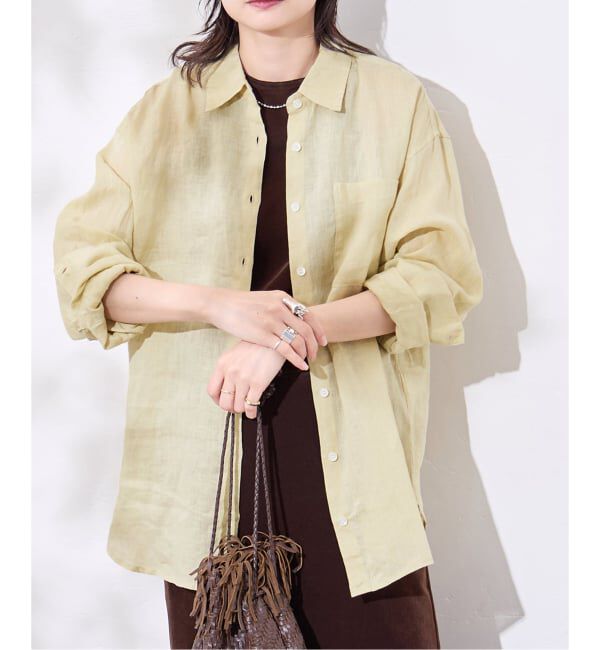 JOURNAL STANDARD「《追加2》ゼフィールリネン2WAYシャツ」|シャツ・ブラウス|