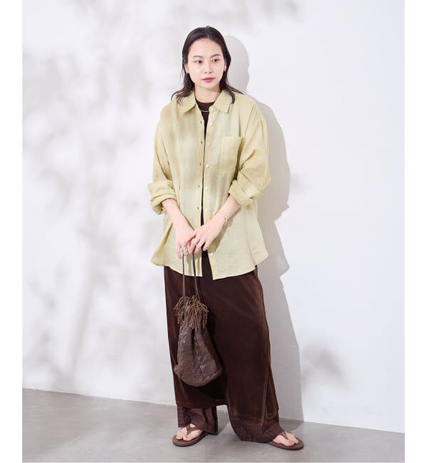 JOURNAL STANDARD「《追加2》ゼフィールリネン2WAYシャツ」|シャツ・ブラウス|