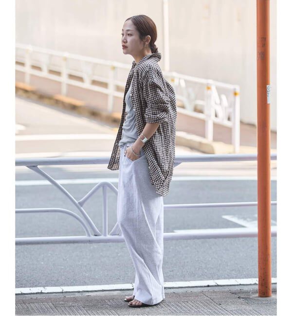 JOURNAL STANDARD「《追加2》ゼフィールリネン2WAYシャツ」|シャツ・ブラウス|