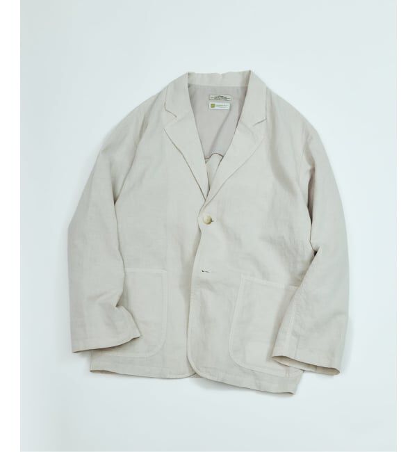 JOURNAL STANDARD relume「European Flax / ヨーロピアンフラックス ガーメントダイ 2Bジャケット」|テーラードジャケット|ホワイト A