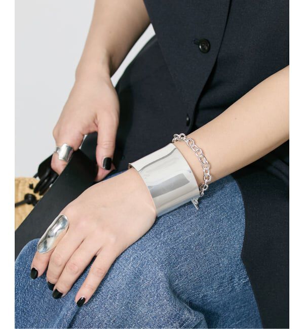 journal standard L'essage「【V'ESSENCEヴェッセンス】WIDE BANGLE：バングル」|ブレスレット・バングル|