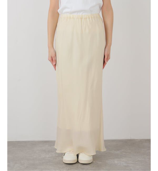 FRAMeWORK「≪追加≫シルキーキュプラバイアススカート」|スカート|