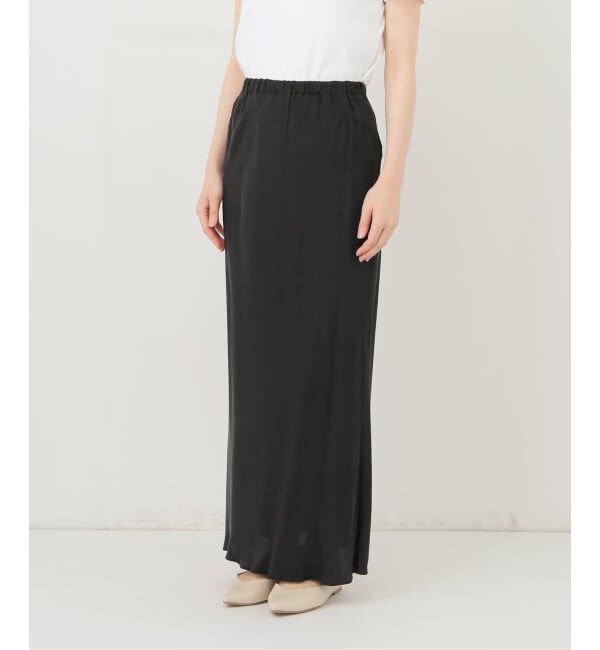 FRAMeWORK「≪追加≫シルキーキュプラバイアススカート」|スカート|