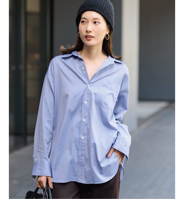 FRAMeWORK「コットンロングシャツ」|シャツ・ブラウス|