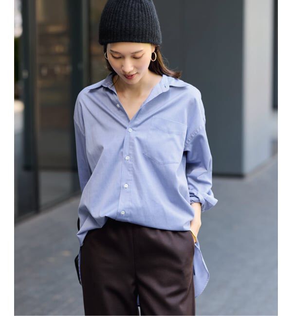 FRAMeWORK「コットンロングシャツ」|シャツ・ブラウス|