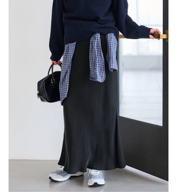 FRAMeWORK「≪追加≫シルキーキュプラバイアススカート 2」|スカート|