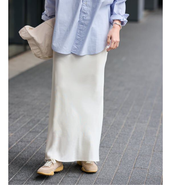 FRAMeWORK「≪追加≫シルキーキュプラバイアススカート 2」|スカート|