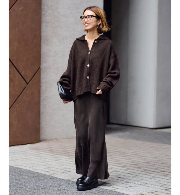 FRAMeWORK「≪追加≫シルキーキュプラバイアススカート 2」|スカート|