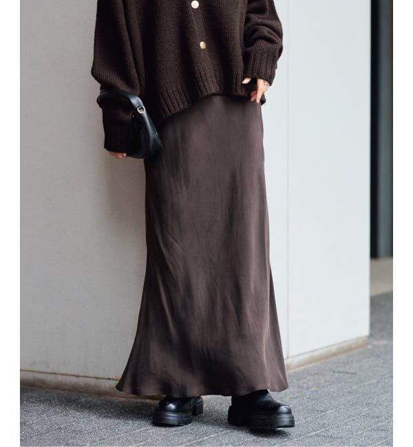 FRAMeWORK「≪追加≫シルキーキュプラバイアススカート 2」|スカート|