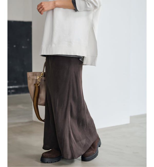 FRAMeWORK「≪追加≫シルキーキュプラバイアススカート 2」|スカート|