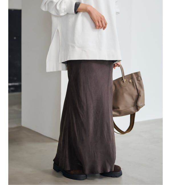 FRAMeWORK「≪追加≫シルキーキュプラバイアススカート 2」|スカート|