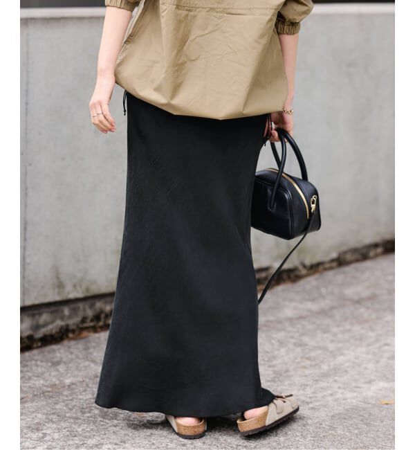 FRAMeWORK「≪追加≫シルキーキュプラバイアススカート 2」|スカート|