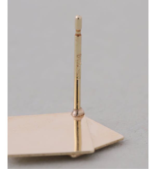 Lilas by Spick&Span「3ピーススライドスクエアピス  K10（両耳）」|ピアス|