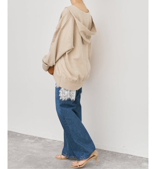 Spick and Span「コットンカシミヤフードニットプルオーバー」|ニット・セーター|