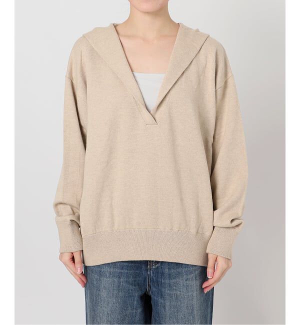 Spick and Span「コットンカシミヤフードニットプルオーバー」|ニット・セーター|