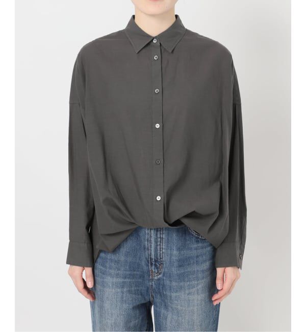 Spick and Span「《新色有り / 追加》ガーメントダイカシュクールシャツ」|シャツ・ブラウス|