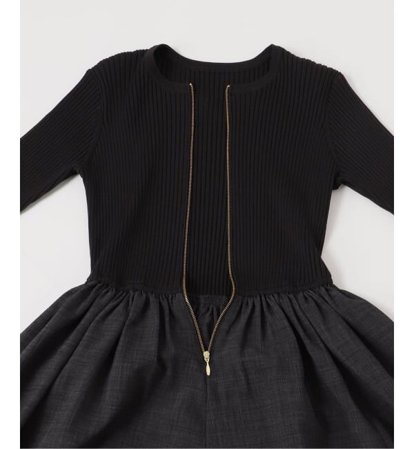 NOBLE「フロントジップドッキングワンピース」|ワンピース|