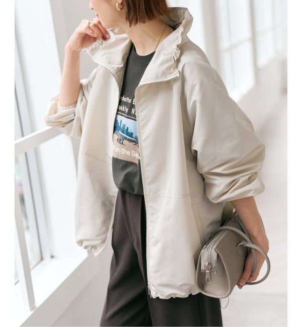 Spick and Span「シルキータフタスタンドカラーブルゾン」|その他|