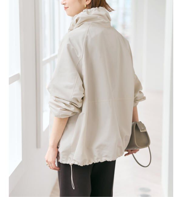 Spick and Span「シルキータフタスタンドカラーブルゾン」|その他|