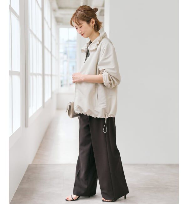 Spick and Span「シルキータフタスタンドカラーブルゾン」|その他|