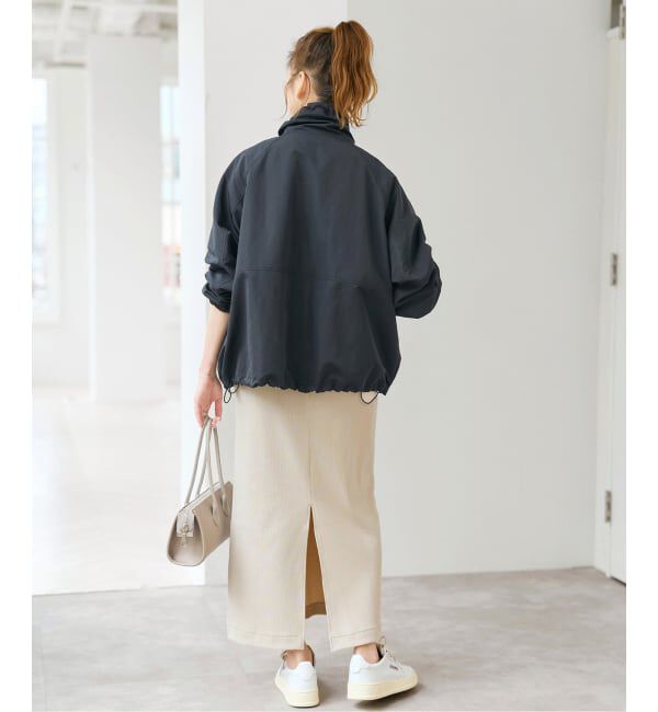 Spick and Span「シルキータフタスタンドカラーブルゾン」|その他|