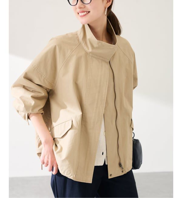 FRAMeWORK「≪手洗い可≫ホースクロススタンドブルゾン」|その他|ベージュ