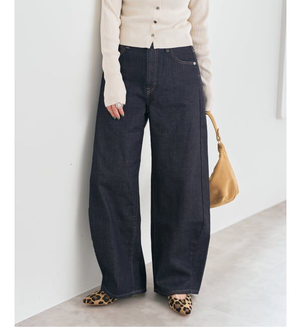 Spick and Span「《追加》SOMETHING / サムシング 別注 NEW HANA CURVE TAPERED*」|デニム|ネイビー