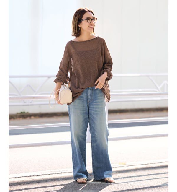 FRAMeWORK「≪一部カラーWEB限定 / 追加≫ウォッシャブルニュアンスワイドプルオーバー」|ニット・セーター|