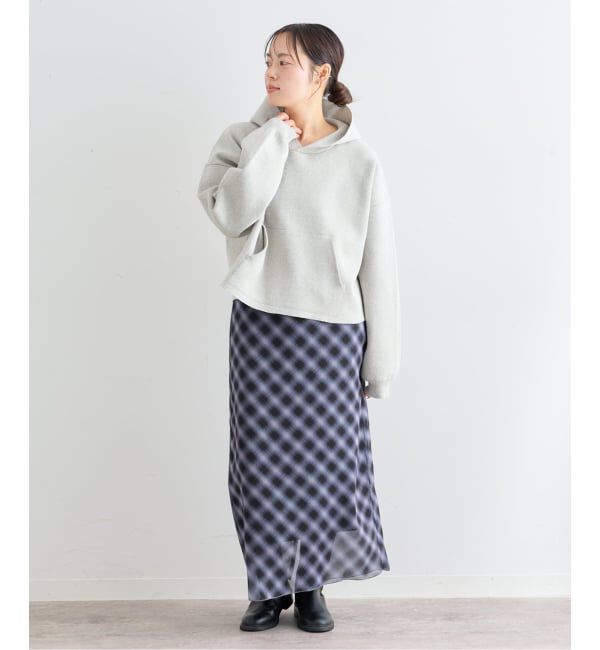 U by SPICK&SPAN「シアーチェックタイトスカート」|スカート|