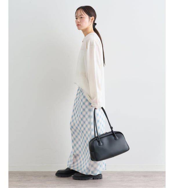 U by SPICK&SPAN「シアーチェックタイトスカート」|スカート|