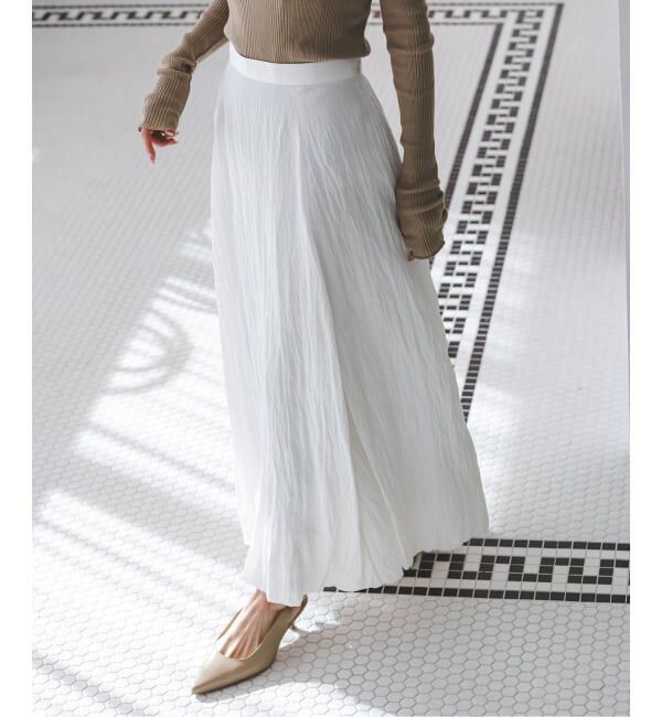 NOBLE「ピーチブライトバルーンスカート」|スカート|ホワイト
