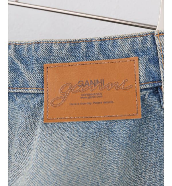 U by SPICK&SPAN「GANNI / ガニー Tint Rigid Denim Mini Skirt」|スカート|