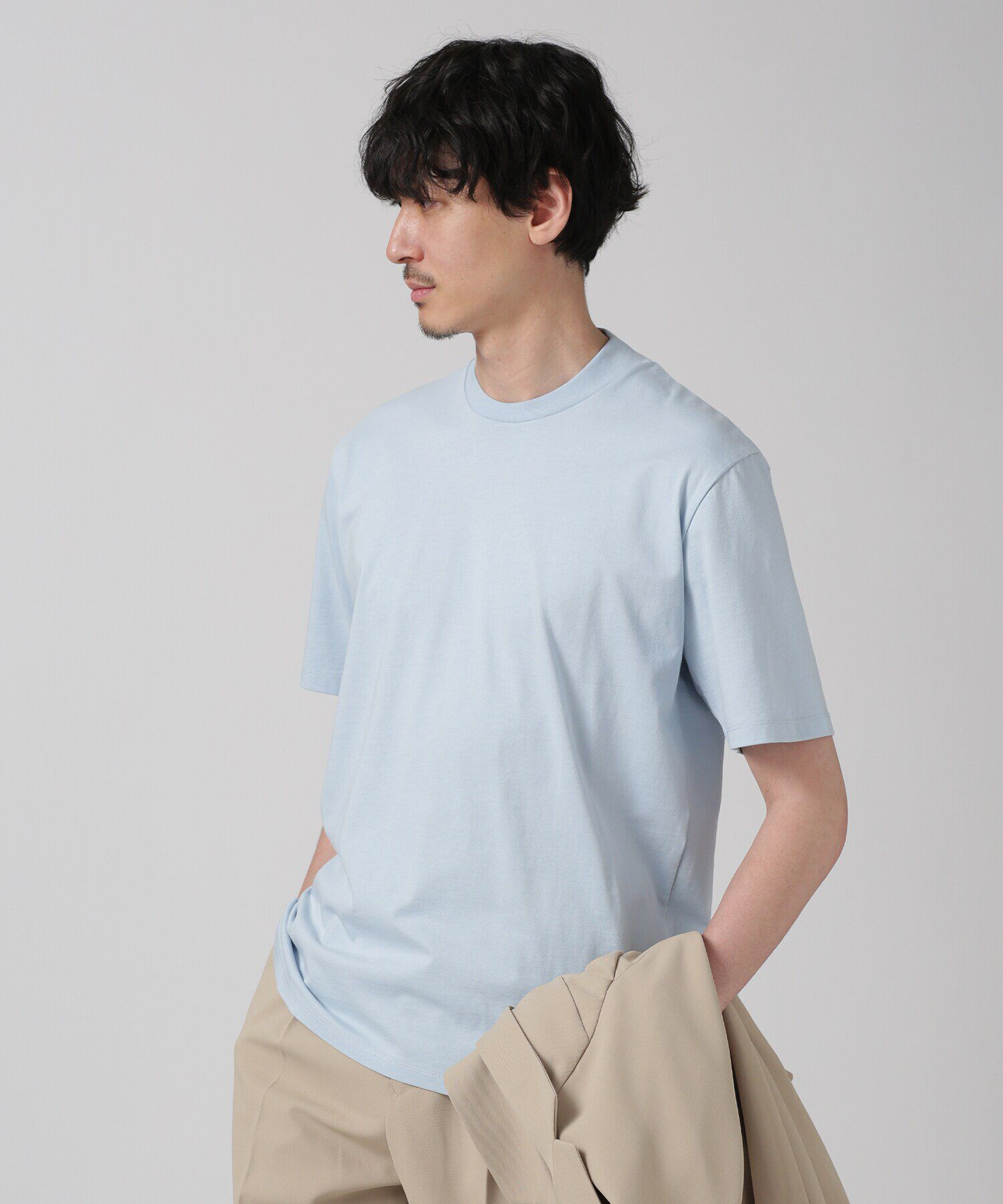 nano･universe「LB.03/ジャケT 半袖」|Tシャツ・カットソー|サックス5