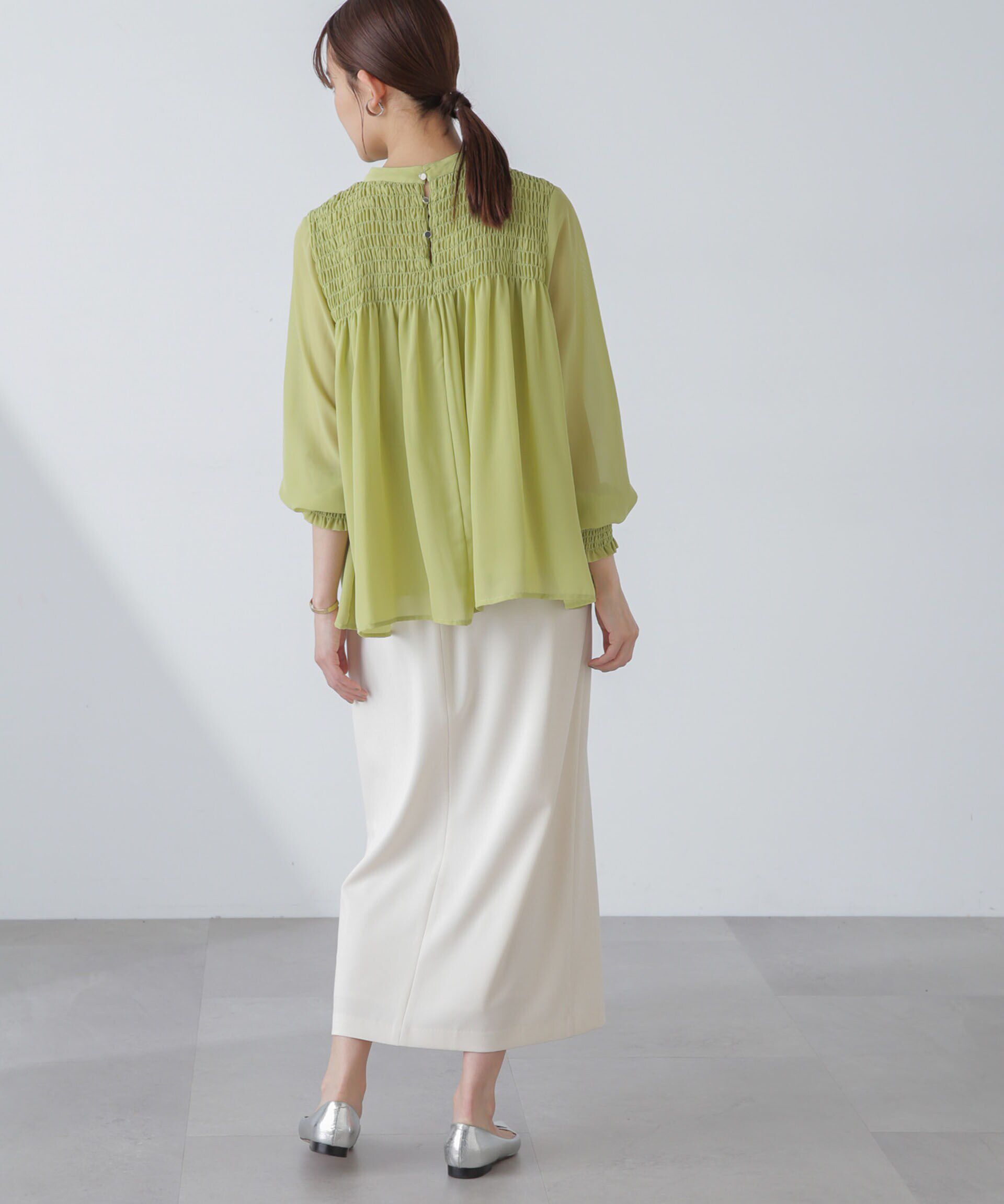 nano･universe「多機能素材サイドベルトストラップ風スカート(セットアップ可）」|スカート|