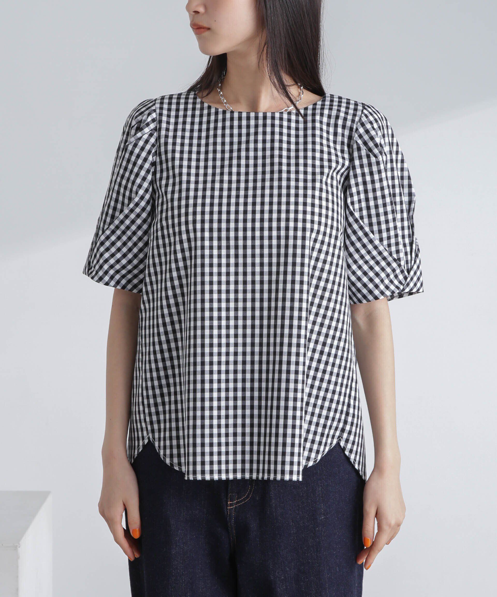 nano･universe「変形スリーブプルオーバーブラウス」|シャツ・ブラウス|